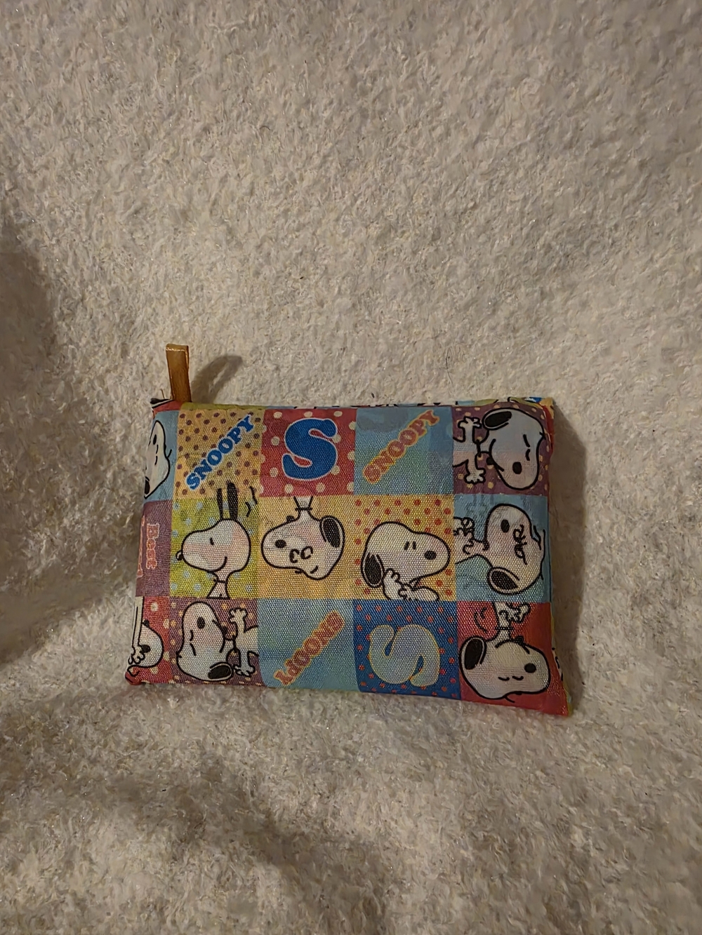Snoopy Patchwork Reuseable Bag - NWOT